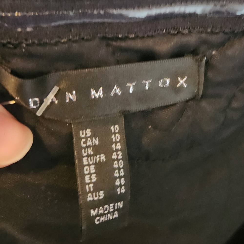 Aidan Mattox Black Sequin Off-Shoulder Mini Cocktail Dress Black NWOT 10 - Picture 6 of 8
